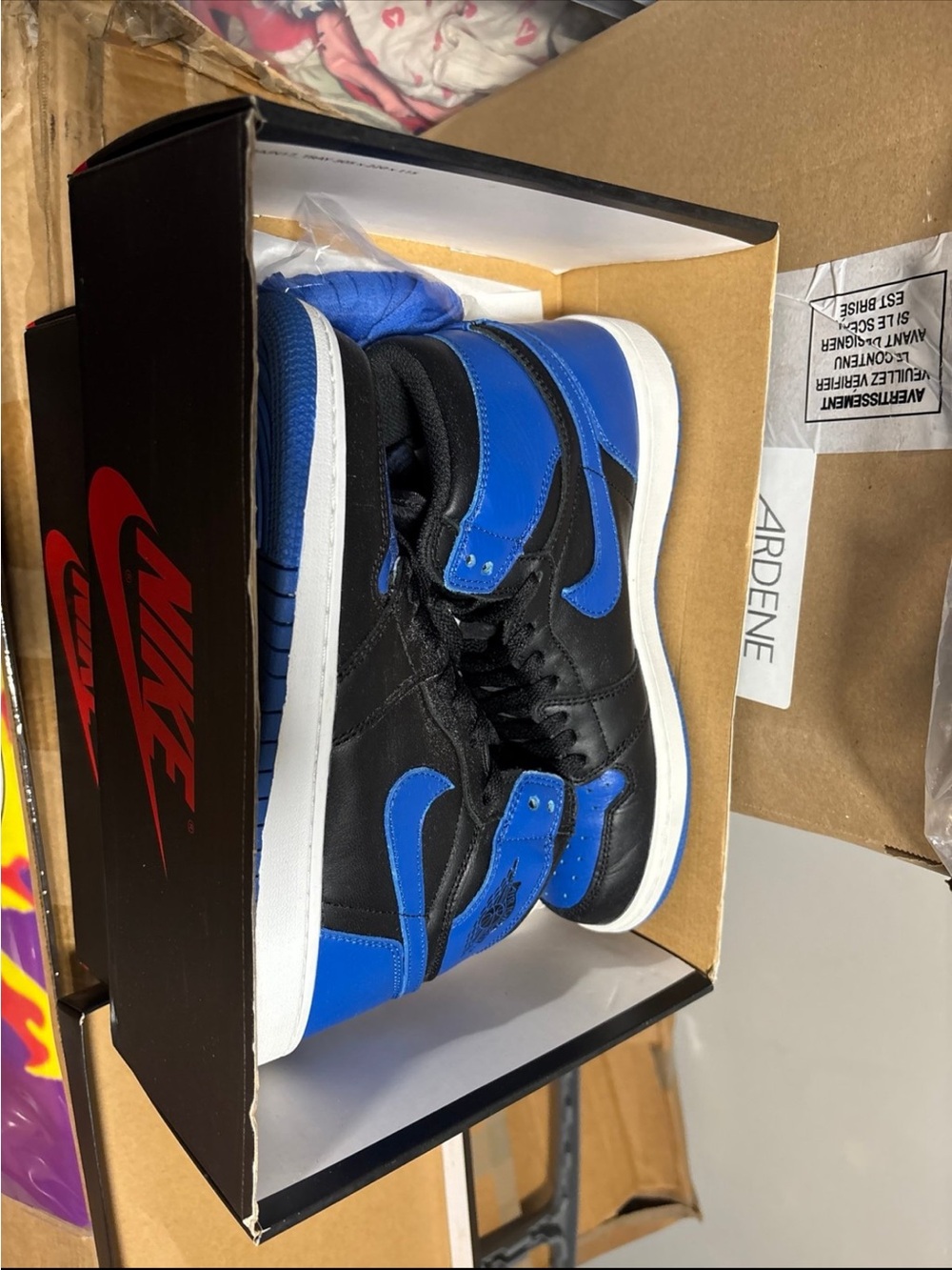 Nike Air Jordan 1 Mid Sneakers - Black & Blue